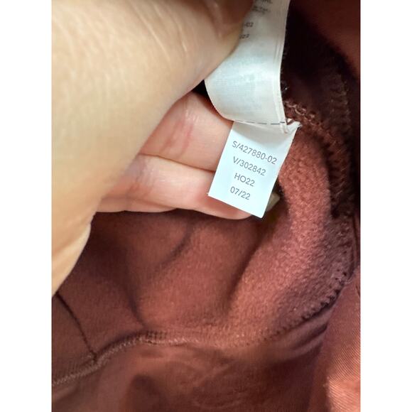 Athleta Rust Brown Womens Quarter Zip Sweatshirt Pullover Size Small Athleisure - Picture 4 of 9